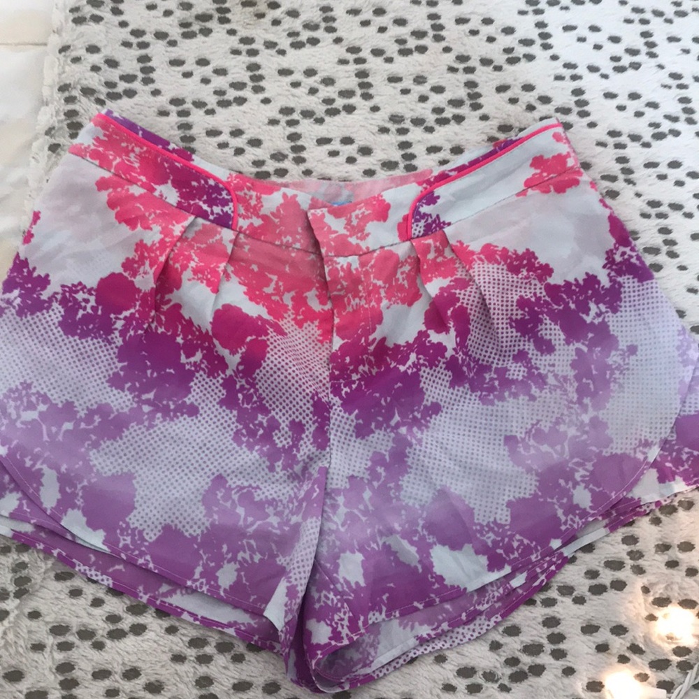 Ombré pink and purple shorts